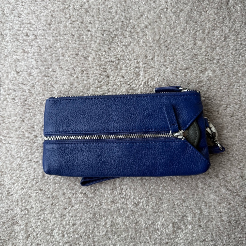 Danier Royal Blue Leather Wallet